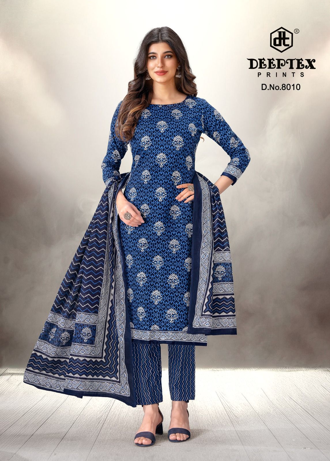 Aaliza Vol 8 By Deeptex Printed Cotton Dress Material Suppliers In India
